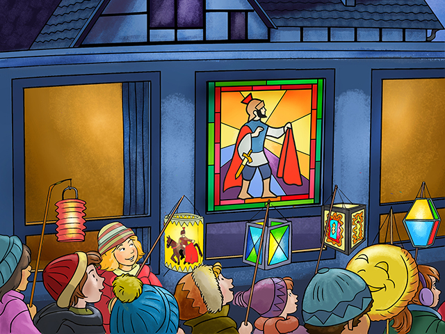 Martinszüge in Sankt Marien